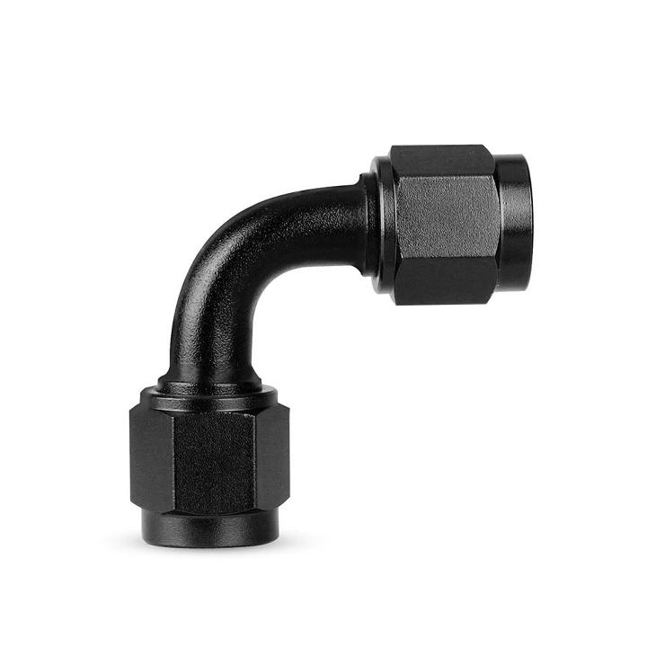 FEMALE ADAPTOR 90D AN12 BLACK SCAP-XA002150  (SKU 34-264)