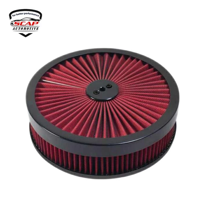 14"INCH X-STREAM TOP AIR CLEANER FOR CARBURETOR  AFTC02BK (SKU 33-259)