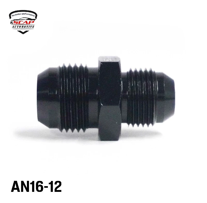 AN16 TO AN12 UNION REDUCER MALE ADAPTOR FUEL FITTING SCAP F751-16-12 (SKU 34-301)