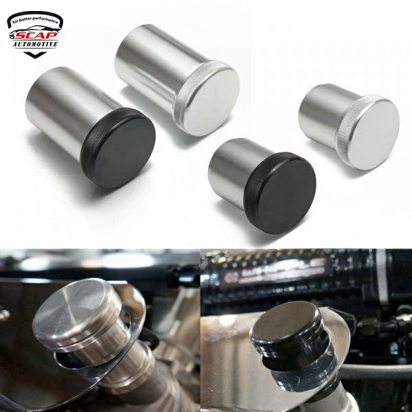 2"INCH/1.5"INCH BILLET ALUMINIUM ALLOY WELD ON FILLER NECK & CAP YXG220A20BK (SKU 32-093)