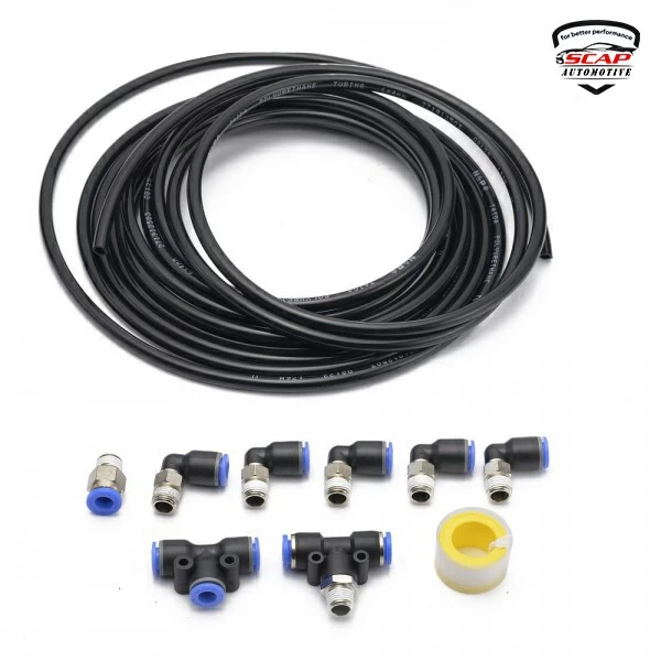 PUSH LOCK VACUUM FITTING KIT FOR  TURBO WATSTEGATE & SOLONOID FOR RACE VEHICLE LF300 (SKU 35-227)