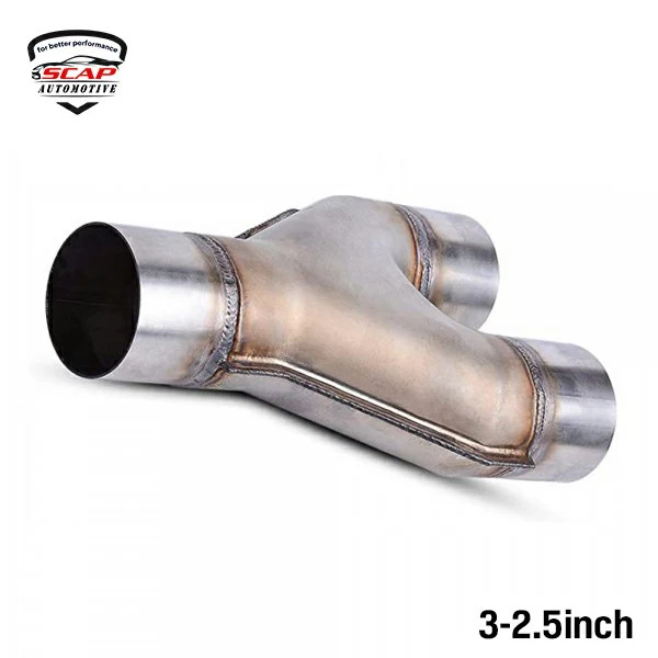 AY3025 Y-PIPE 3" TO 2.5"INCH UNIVERSAL ALUMINIZED  EXY22210Y325 (SKU 36-234)