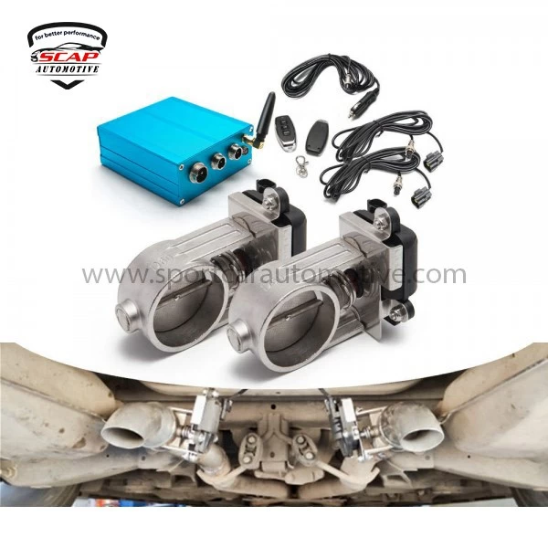 3"INCH DUAL EXHAUST CONTROL VALVE SET WITH REMOTE CONTROL SET CUT001A30D-DZ (SKU 36-232)