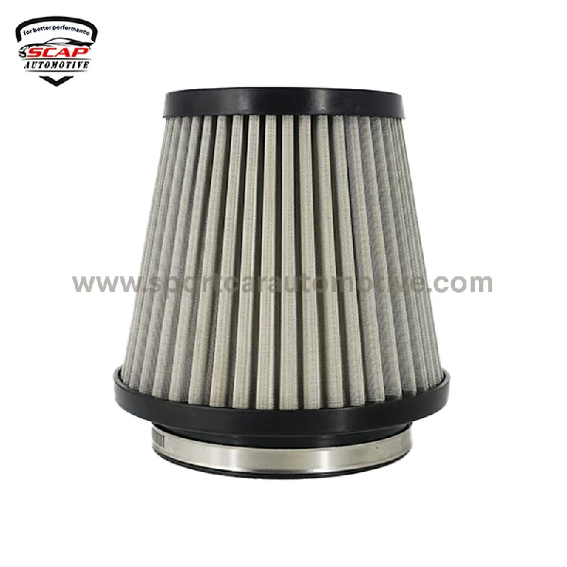 AIR FILTER 5 INCH UNIVERSAL S.STEEL DOUBLE MESH,RUBBER BASE HEIGHT 7.5inch  BOOST LOGIC BLOGIC-060120023109 (SKU 33-230)
