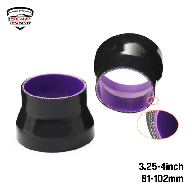 3.2inch - 4inch (83mm-102mm) STRAIGHT REDUCER SILICONE HOSE  (SKU 34-258)