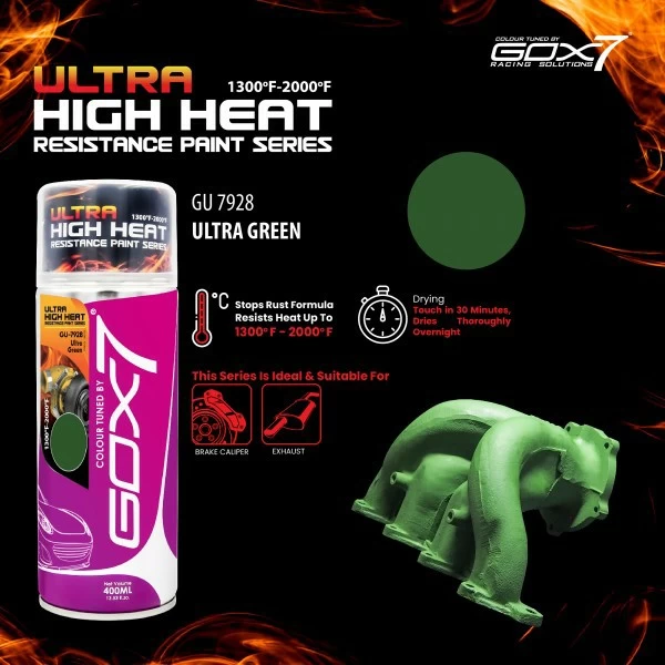 PAINT ULTRA HI HEAT GREEN GOX7 41-006 GOX7-GU7928  (SKU 41-006)