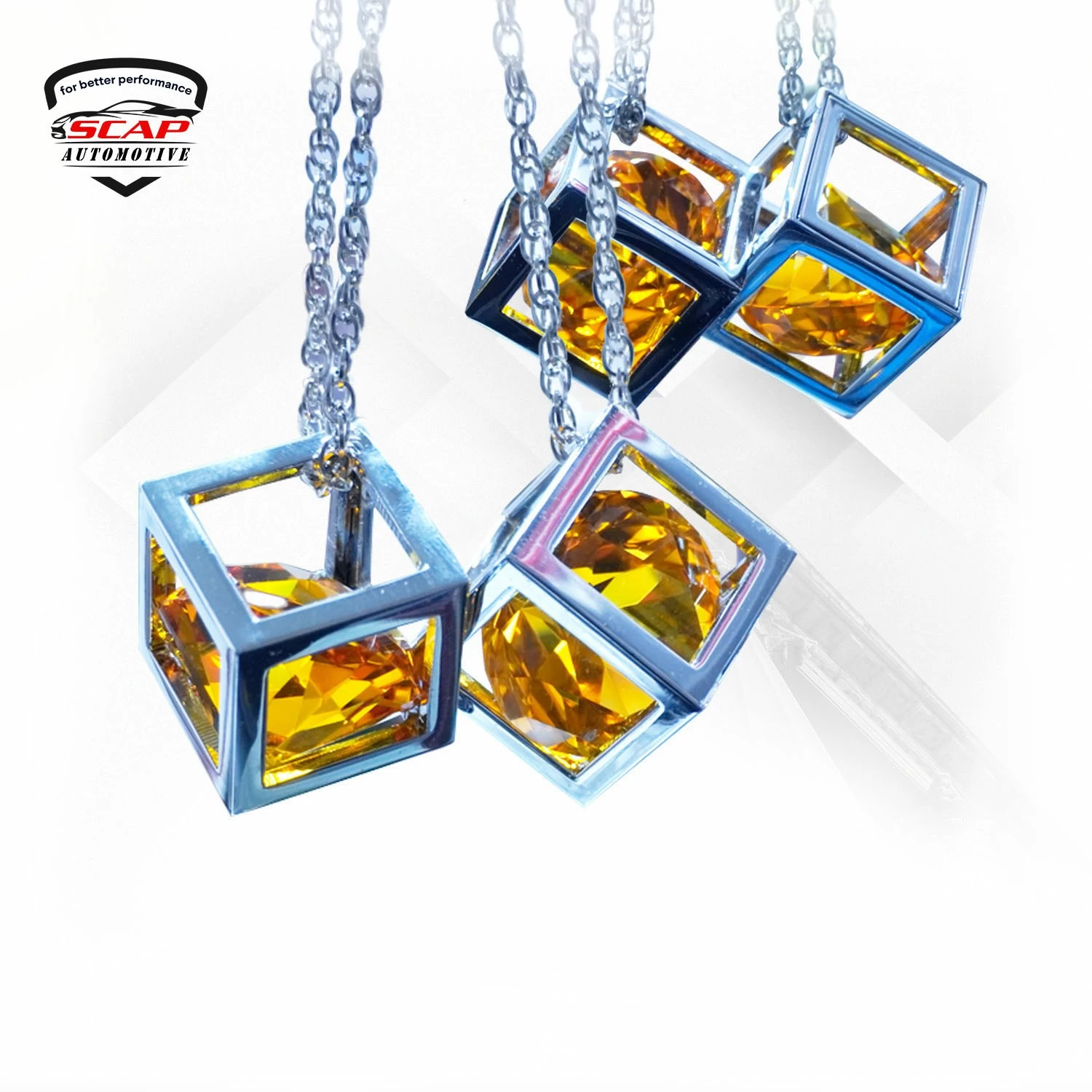 DIAMOND CRYSTAL REARVIEW MIRROR PENDANT HANGING KEYCHAIN 3D23-31-2  (SKU 39-027)