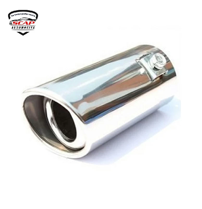 ST. STEEL EXHAUST TIP SIZE DIA.58MM LENGTH 138MM  3A03-13 3D16-8-5  (SKU 36-195)