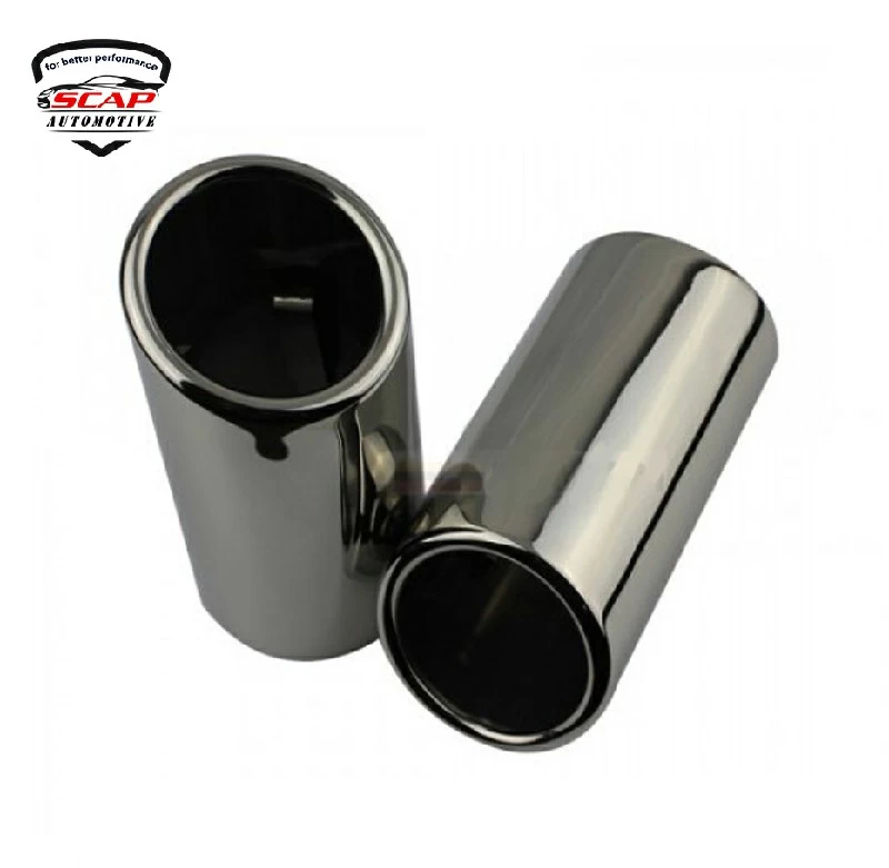 ST.STEEL 304 EXHAUST MUFFLER TIP UNIVERSAL EM80006BMWT  (SKU 36-187)