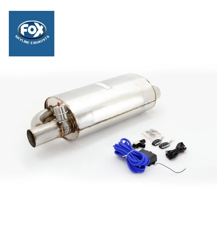 3.5" TOYOTA-R Y-TYPE WITH LOGO UNIVERSAL ELECTROVALVE MUFFLER FOX FOX35TY-TYPE  (SKU 36-127)