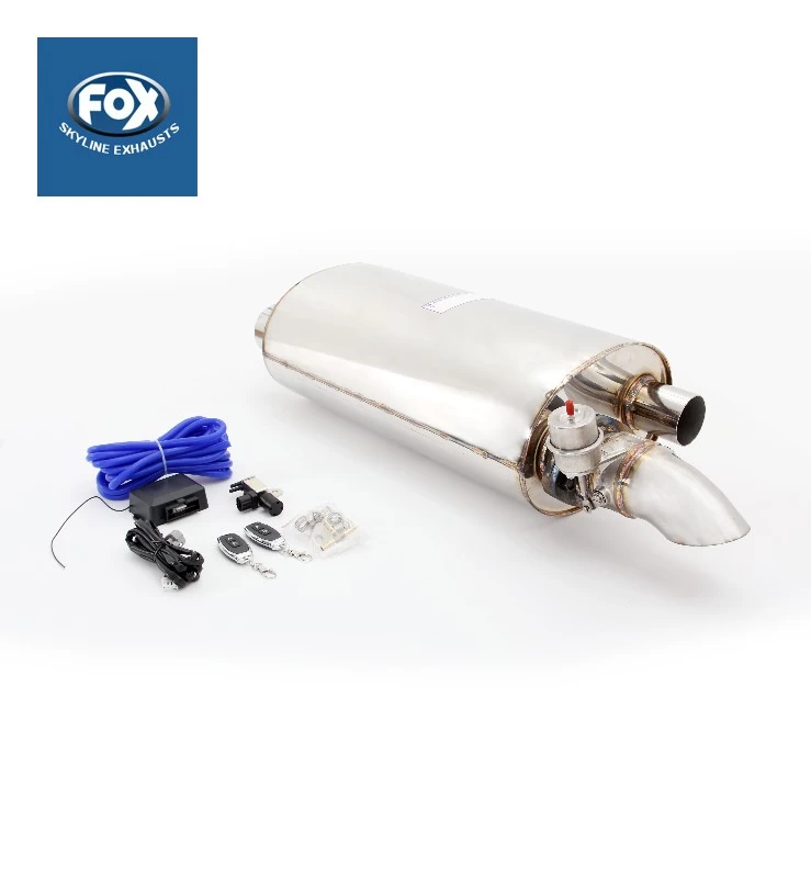 .5" NISSAN-L S-TYPE WITH LOGO UNIVERSAL ELECTROVALVE MUFFLER FOX  FOX35NS-TYPE 3(SKU 36-124)