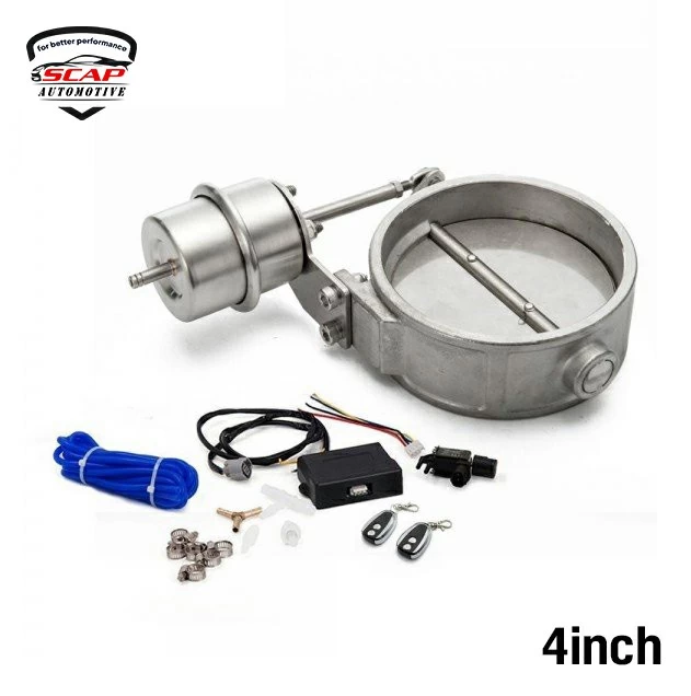 EXHAUST CUTOUT OPEN VALVE WITH REMOTE 4"INCH SCAP-EVKIT4  (SKU 36-087)