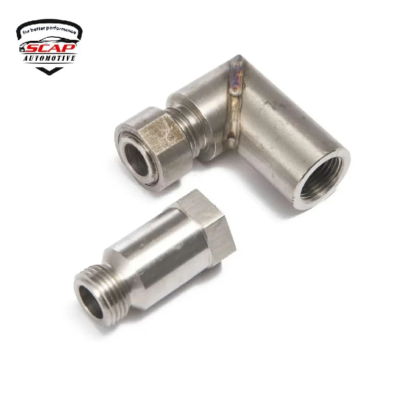 M18 X 1.5 EXHAUST 90 DEGREE O2 BUNG EXTENSION SCAP CGQ83 O2   (SKU 36-017)