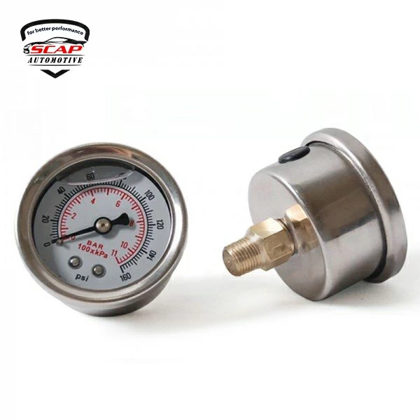 0-160 PSI FUEL PRESSURE GAUGE SCAP GA04D1  (SKU 35-022)