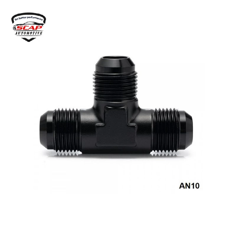 HFJTTAN10 TEE ADAPTOR AN10 BLACK XA70162  (SKU 34-241)