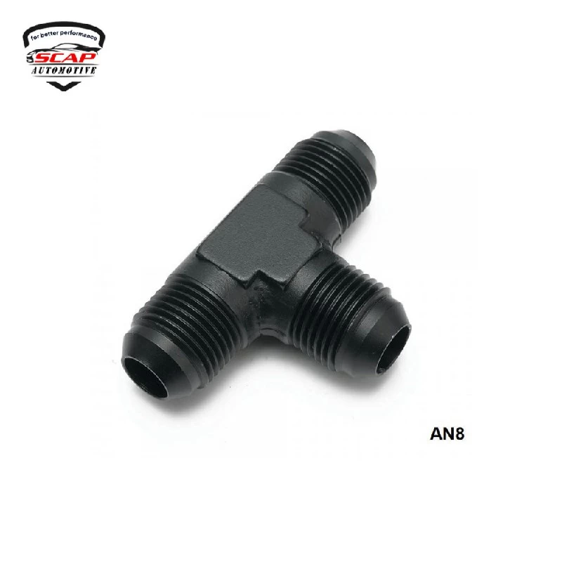 HFJTTAN8 TEE ADAPTOR AN8 BLACK XA70160 (SKU 34-239)