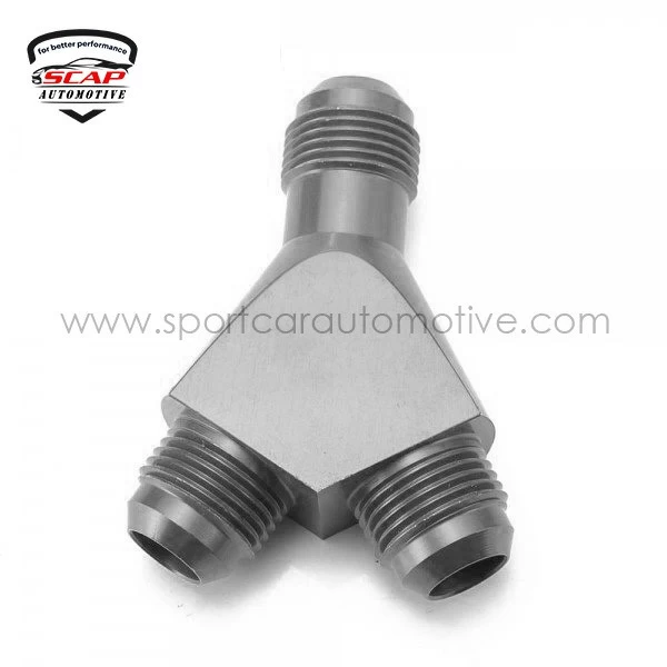 AN6 TO 2X AN6 3-WAY Y BLOCK FITTING ADAPTOR JTAN6T26  (SKU 34-233)