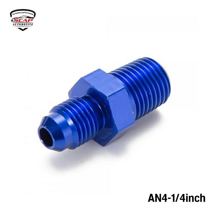 MALE ADAPTOR AN4-1/4"NPT FITTING SCAP AN4-1/4"NPT  (SKU 34-120)