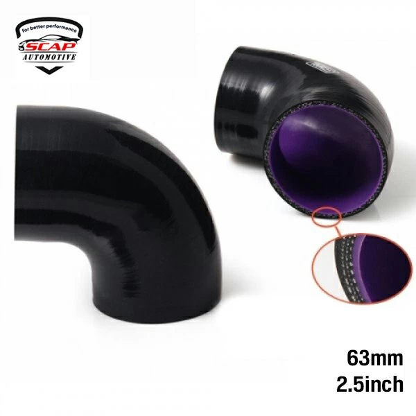 2.5"INCH 63MM 90D SILICONE HOSE  SCAP AUTOMOTIVE SCAP SH90D2.5  (SKU 34-014)
