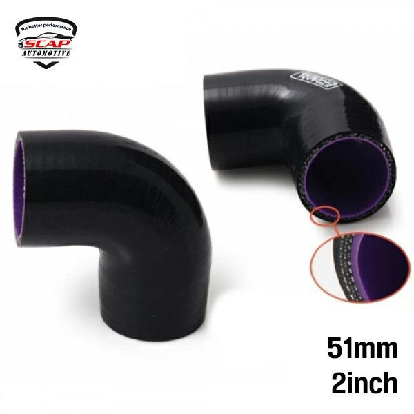 2"INCH 51MM 90D SILICONE HOSE  SCAP SH90D2  (SKU 34-013)