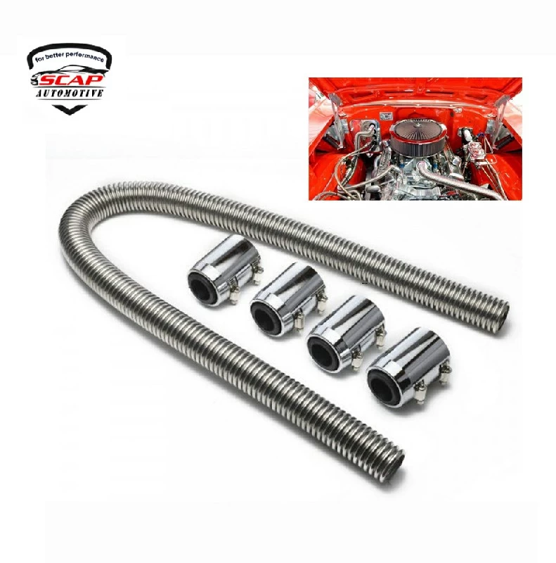 48"INCH ULTRA HEAT RADIATOR HOSE  WITH END CAP STAINLESS STEEL SCAP UHR48-12256 (SKU 32-014)