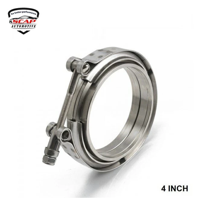 V-BAND CLAMP 4"INCH WITH FLANGE SCAP-FNG4  (SKU 31-183)