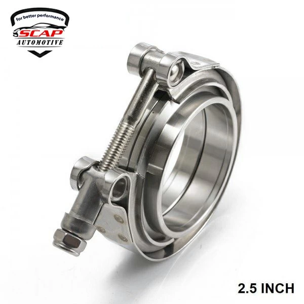2.5inch TURBO V-BAND CLAMP WITH FLANGE SCAP FNG25  (SKU 31-170)