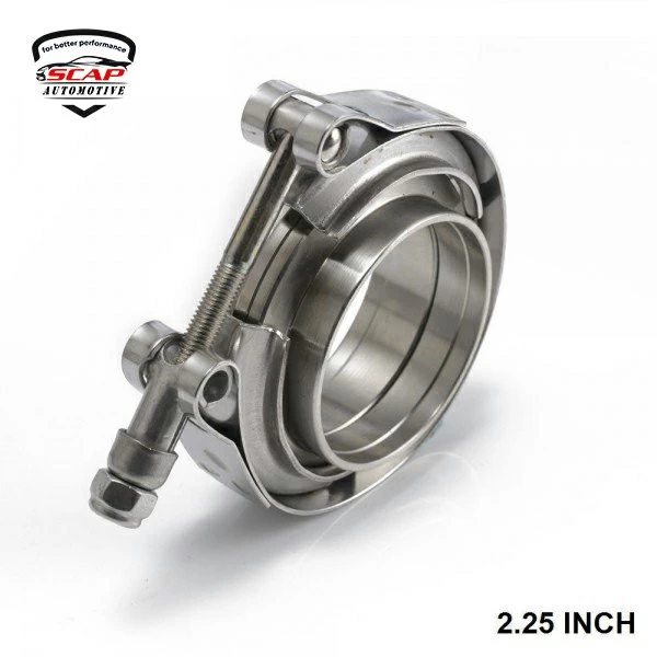 2.25"INCH TURBO V-BAND CLAMP WITH FLANGE SCAP FNG225  (SKU 31-169)