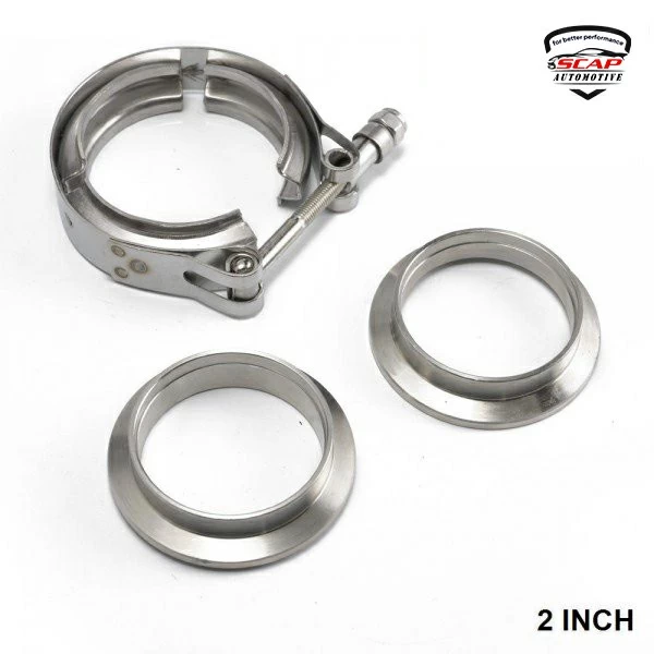 2.0"INCH TURBO V-BAND CLAMP WITH FLANGE SCAP FNG2  (SKU 31-168)