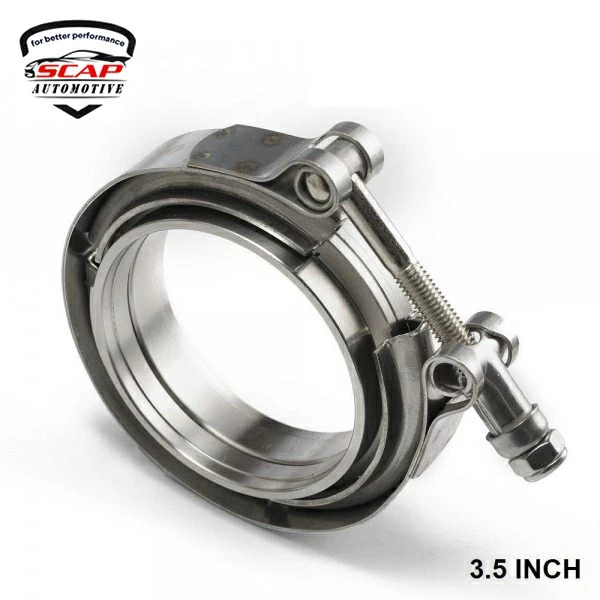 3.5"INCH TURBO V-BAND CLAMP WITH FLANGE SCAP FNG35  (SKU 31-003)