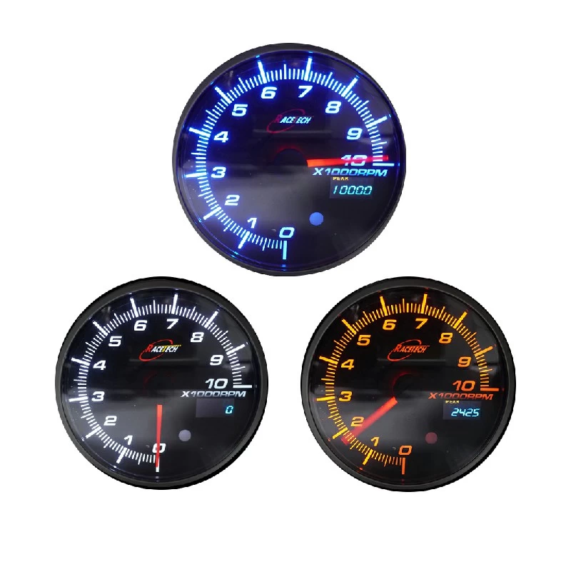 RPM GAUGE 115MM DIGITAL /ANALOG WITH SHIFTLIGHT RACE TECH RT-115TASWLS-P (SKU 30-067)