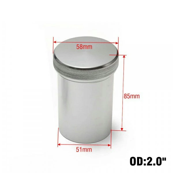 2"/1.5" INCH  BILLET ALUMINIUM ALLOY WELD ON FILLER NECK & CAP YXG220A15BK (SKU 32-094)