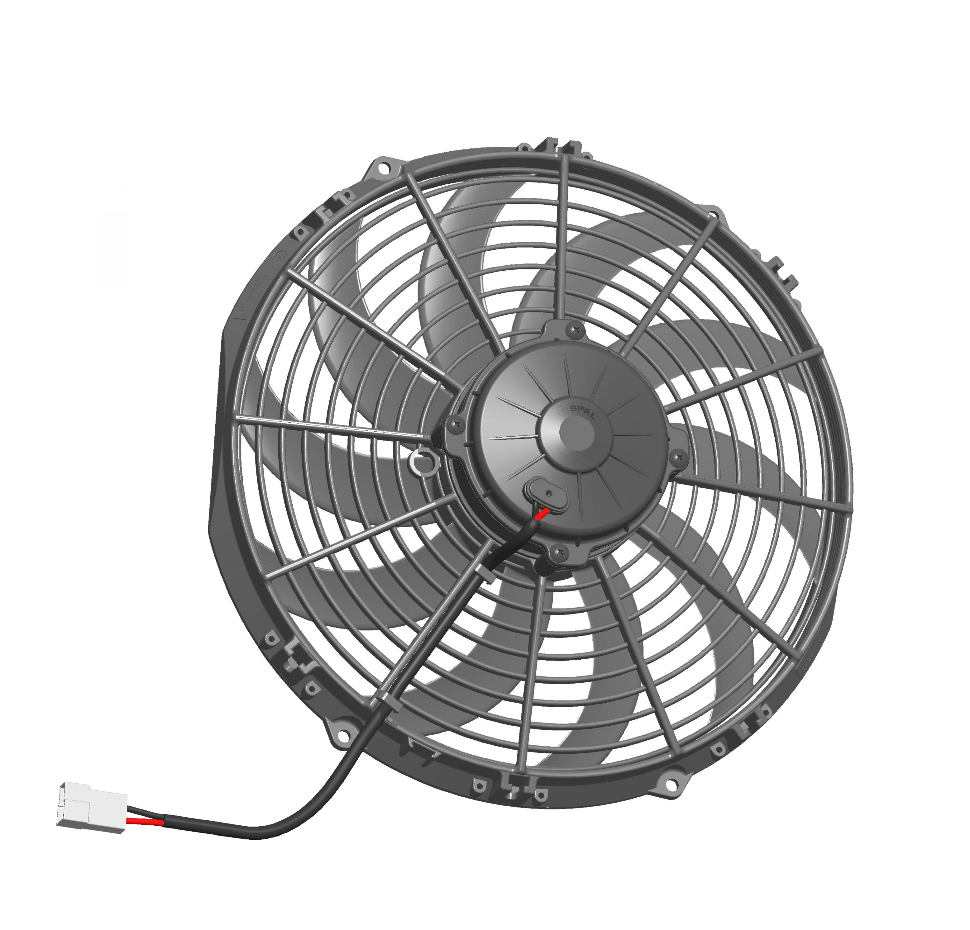 13"INCH  FAN UNIVERSAL 12VOLT 1381 CFM HEAVY DUTY SPAL S-13-VA10-AP70/LL-61SHD-12V (SKU 32-242)