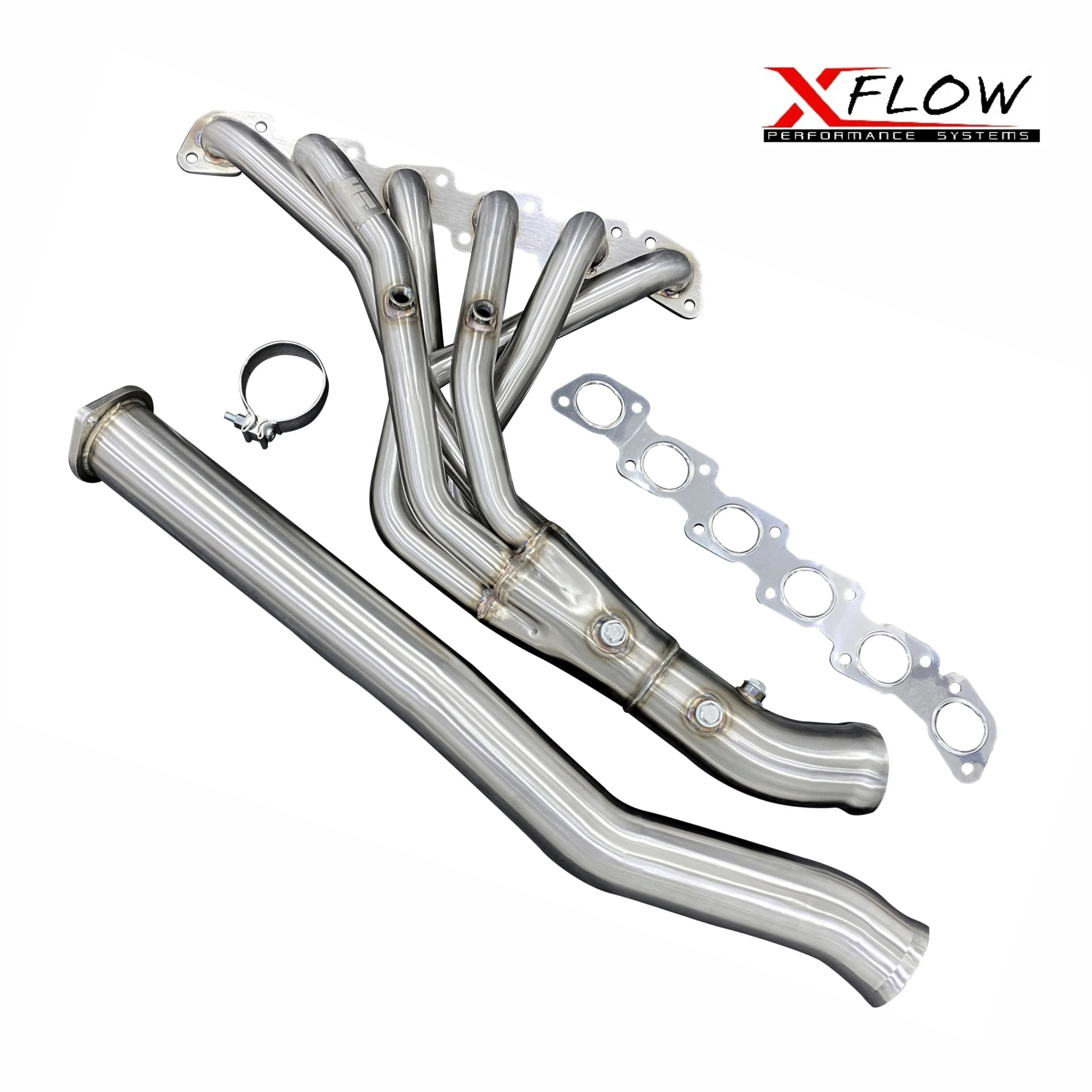 HEADERS WITH DOWN PIPE 6IN1 3" NISSAN TB48E A.RACING XFLOW-HNARTB483 (SKU 36-318)