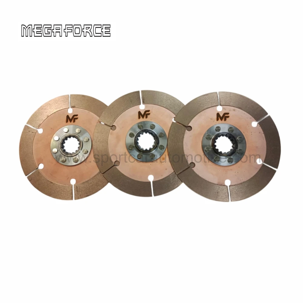 CLUTCH DISC LT TOYOTA 1FZ-FE TRIPPLE 185MM GEN1 14SPLINE MEGA FORCE MF-CDT3G1LT (SKU 37-332)