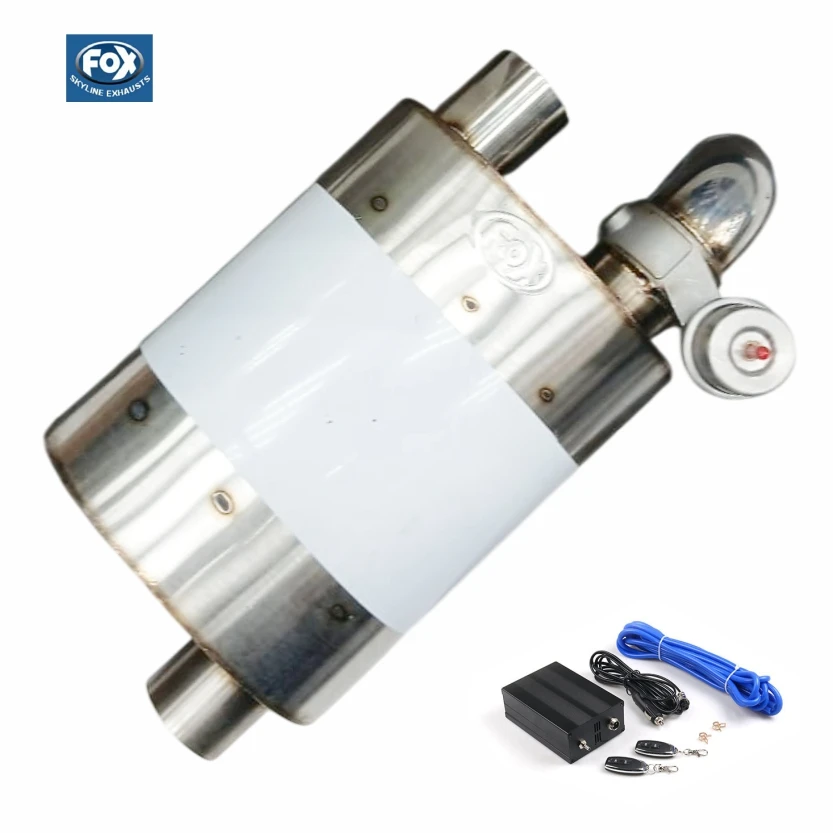 2.5INCH SMALL S-TYPE ELECTROVALVE MUFFLER TOYOTA-R FOX-SMSTYPE2.5TOYO (SKU 36-309)