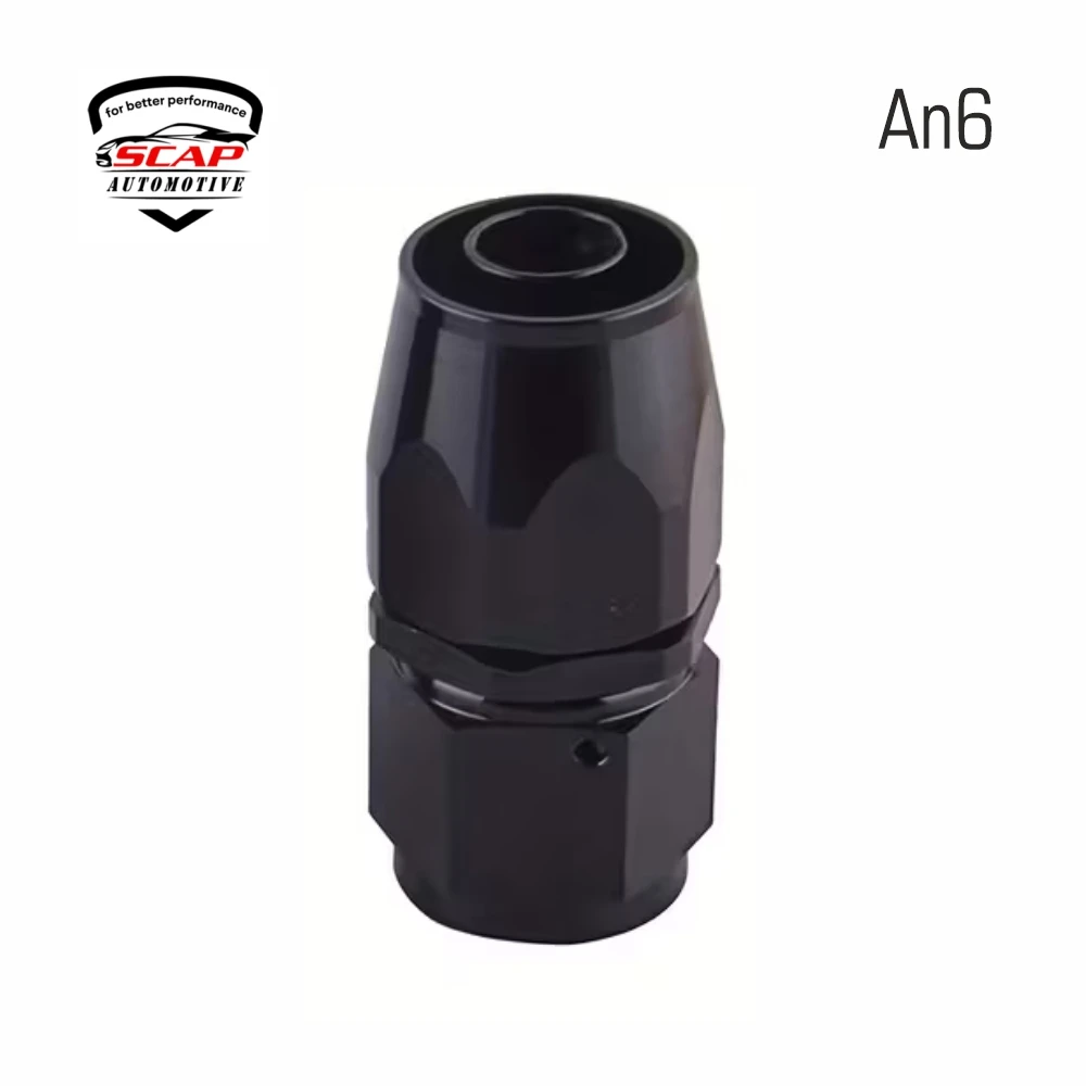 AN6 STRAIGHT TEFLON FITTING AN6TF-OCST. (SKU 34-421)